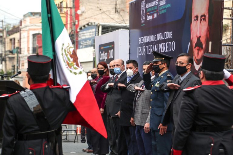 Autoridades de Aguascalientes conmemoran el Bicentenario del Natalicio de Jesús Terán Peredo