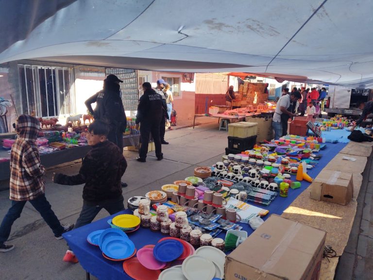 Realizaron despeje de un tianguis en Cosío/Aguascalientes por no contar con medidas sanitarias