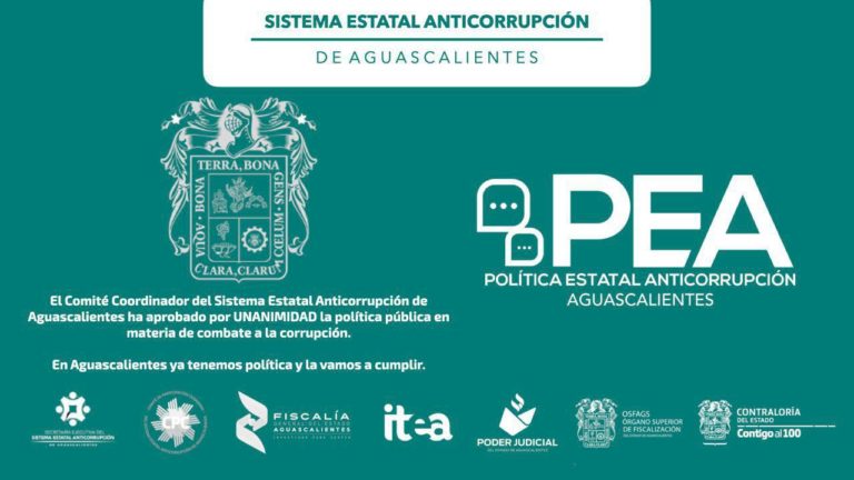 Aguascalientes ya cuenta con Política Estatal Anticorrupción