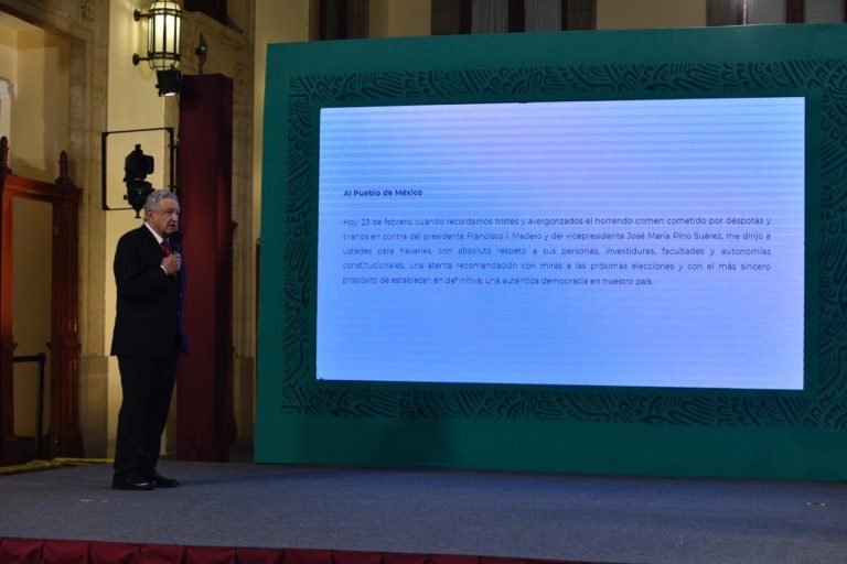 López Obrador llama a gobernadores a un acuerdo nacional sobre no intervención en elecciones