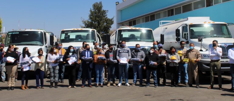 Inagua entrega a equipamiento y vehículos a sus trabajadores en Aguascalientes