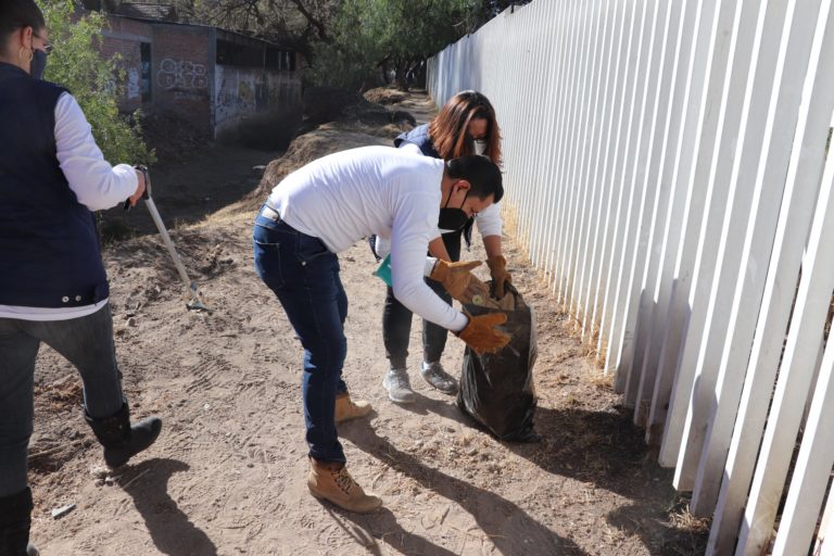 Realizó Municipio de Aguascalientes jornada ambiental en Cañada Honda