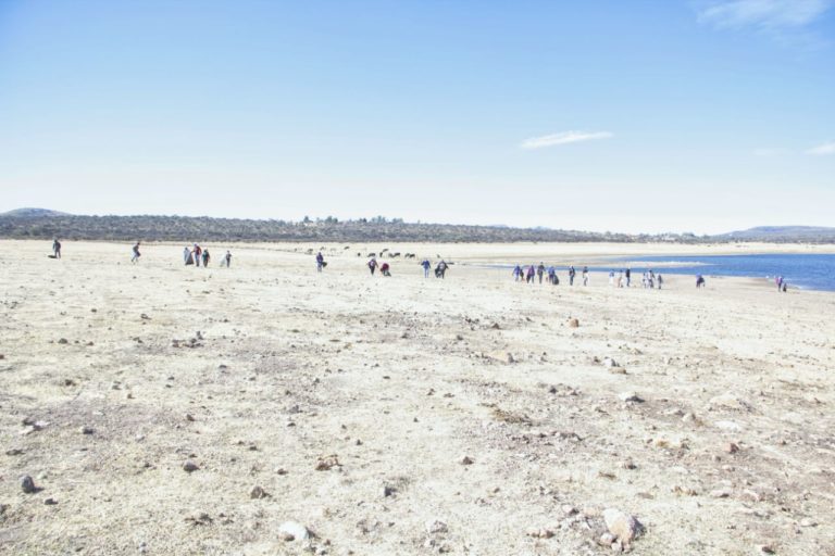 Realizan jornada de limpieza en la presa General Abelardo L. Rodríguez en Jesús María/Aguascalientes