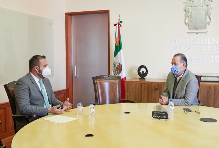 Se reunió gobernador con nuevo presidente de Coparmex en Aguascalientes
