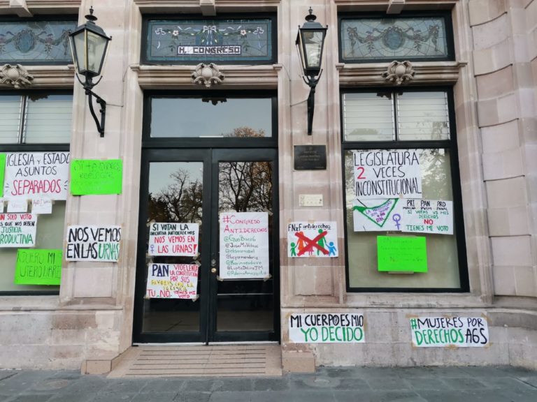 Congreso misógino aprueba iniciativa inconstitucional contra las mujeres de Aguascalientes
