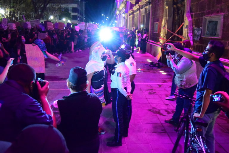 Seggob en Aguascalientes acusa de lesiones dolosas a manifestantes del 8M