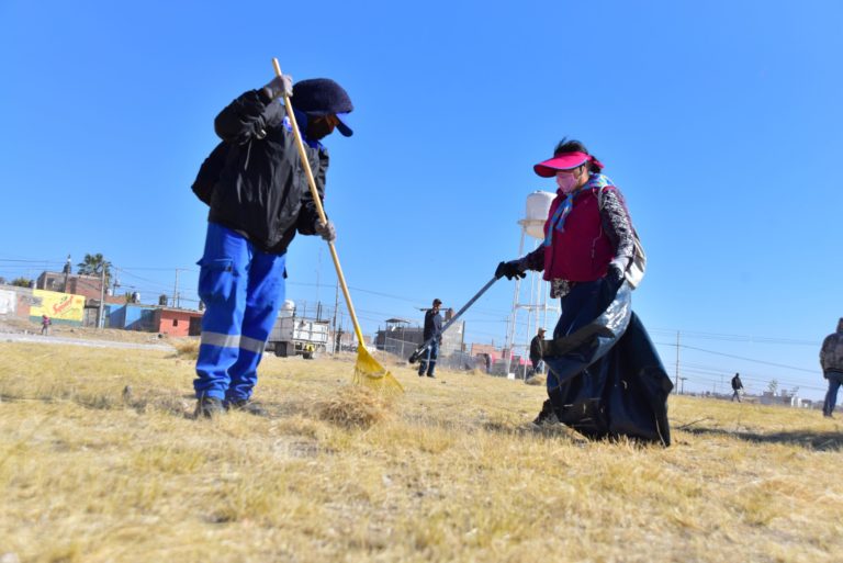 Municipio de Aguascalientes realizó brigada de limpieza en Pensadores Mexicanos