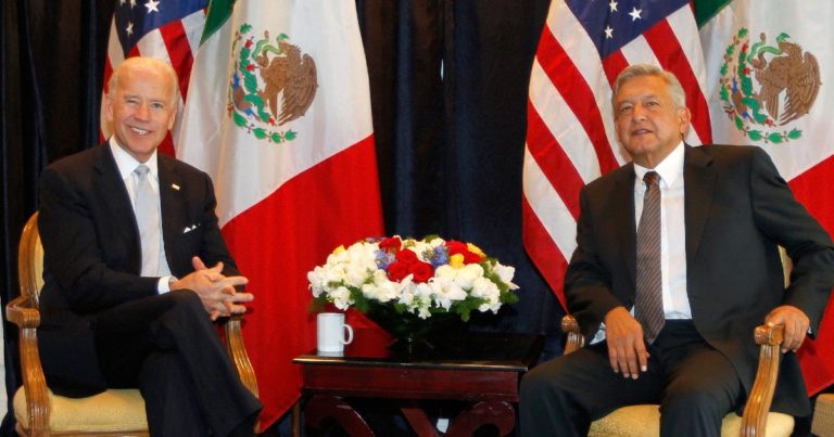 El primer encuentro entre López Obrador y Biden