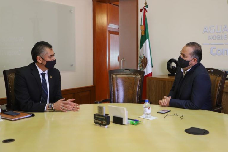 Martín Orozco Sandoval se reunió con el presidente del Colegio de Arquitectos en Aguascalientes