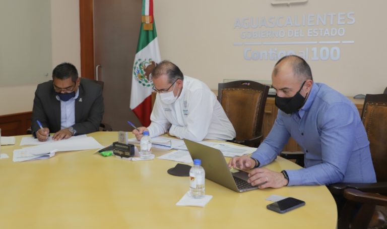 Gobernador de Aguascalientes se reúne con titulares de CPLAP y SOP