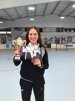 Emilia Hernández obtiene medalla en Campeonato Panamericano de In Line Hockey