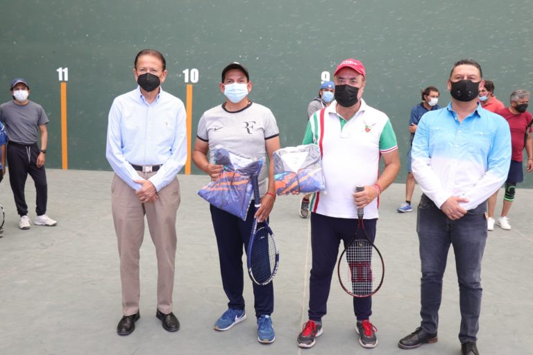 Ricardo Frausto y Pedro Montes, ganadores del Torneo de Frontenis IDEA-Entre Toreros