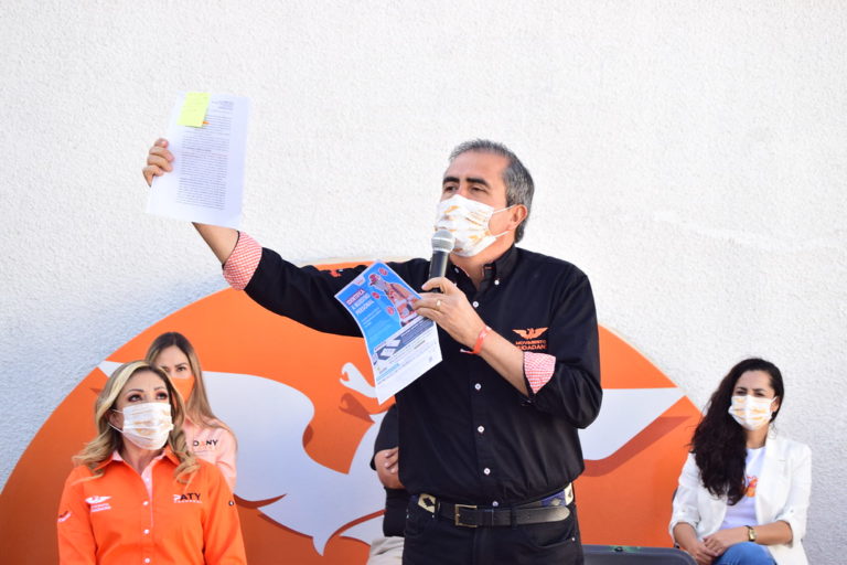 En Aguascalientes, Gabriel Arellano asegura que resolverá el problema del agua, será prioridad