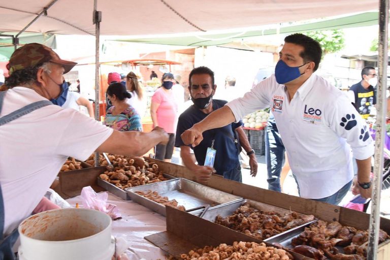 Leonardo Montañez continúa recorriendo la capital de Aguascalientes