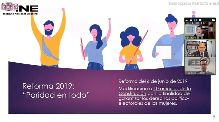 Presenta IEE conferencia Democracia Paritaria e Incluyente: Deudas Legislativas