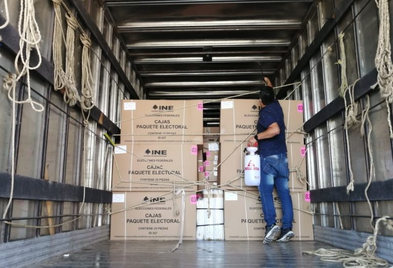 INE Aguascalientes recibe material electoral para elecciones 2021    