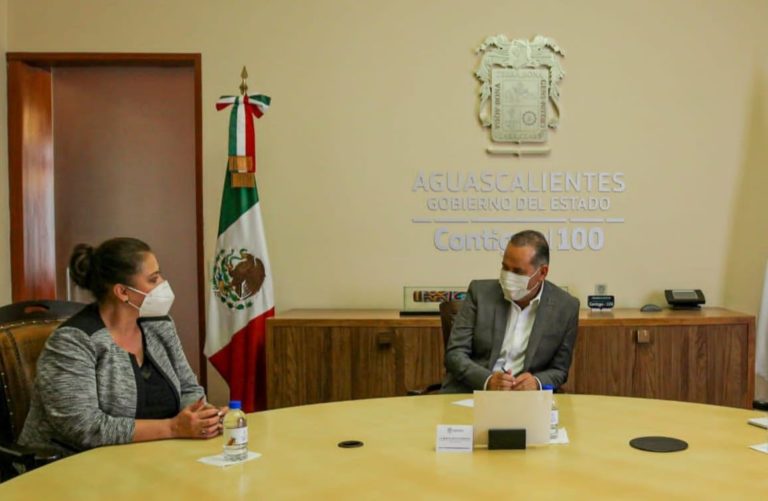Se reunieron la alcaldesa y el gobernador de Aguascalientes