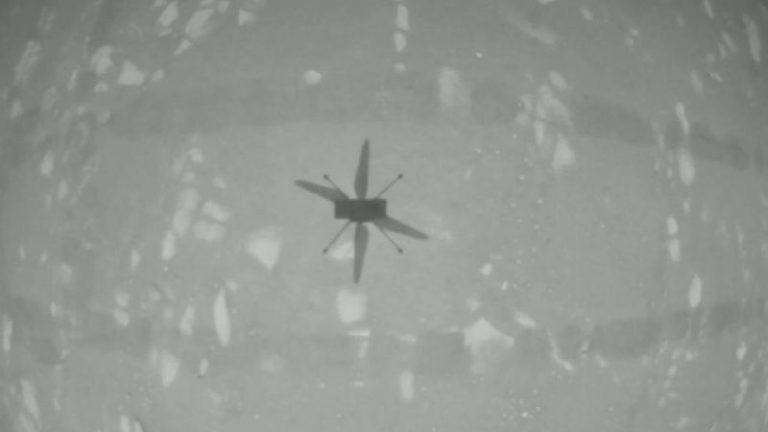 Ingenuity el helicóptero robot de la NASA vuela con éxito en Marte