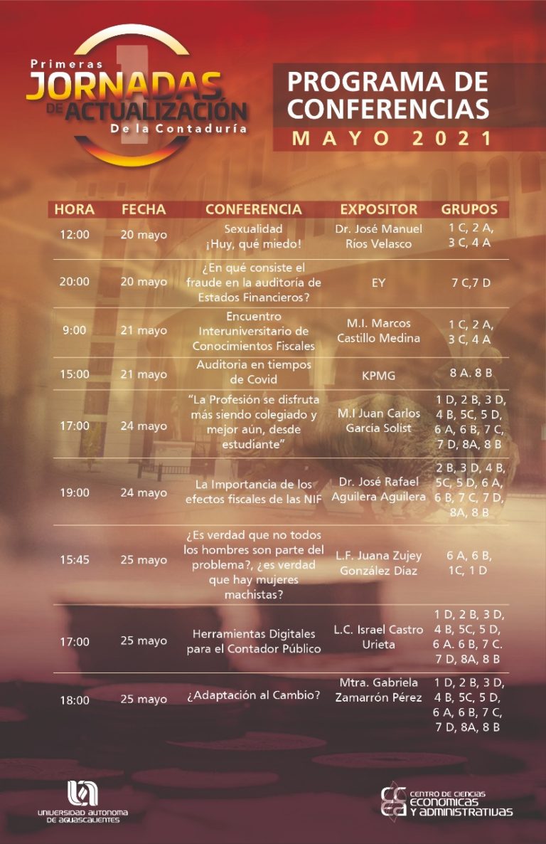 UAA celebra Día del Contador con jornadas de actualización