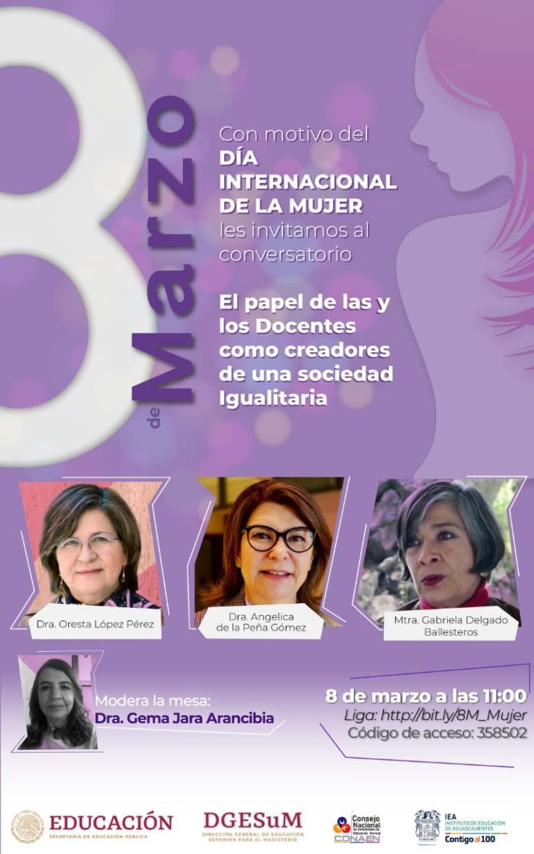 Invita IEA a Conversatorio por 8M