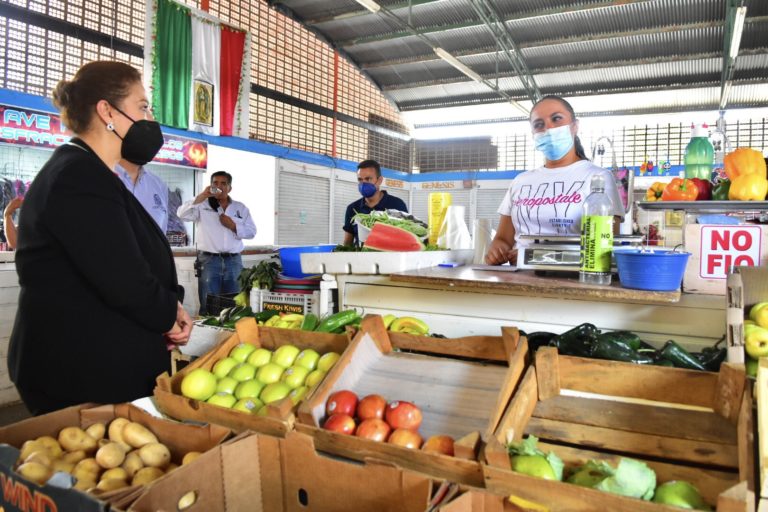 Alcaldesa recorrió mercados de la capital de Aguascalientes