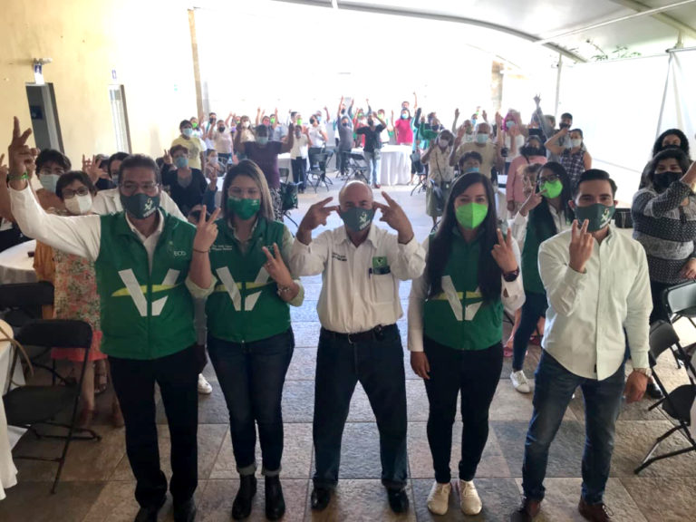 Candidatos del PVEM en Jesús María se reunieron con mujeres