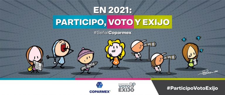 Con la entrega de vales de consumo de alimentos, Coparmex lanza la campaña “Participo, voto y exijo”