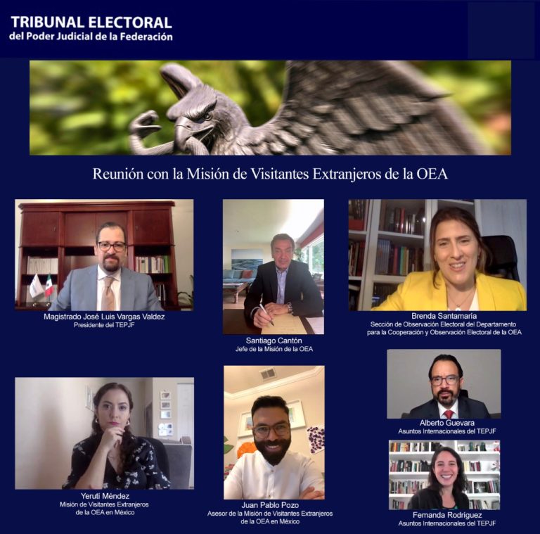 TEPJF y Misión de la OEA sostienen reunión para dar a conocer retos del proceso electoral