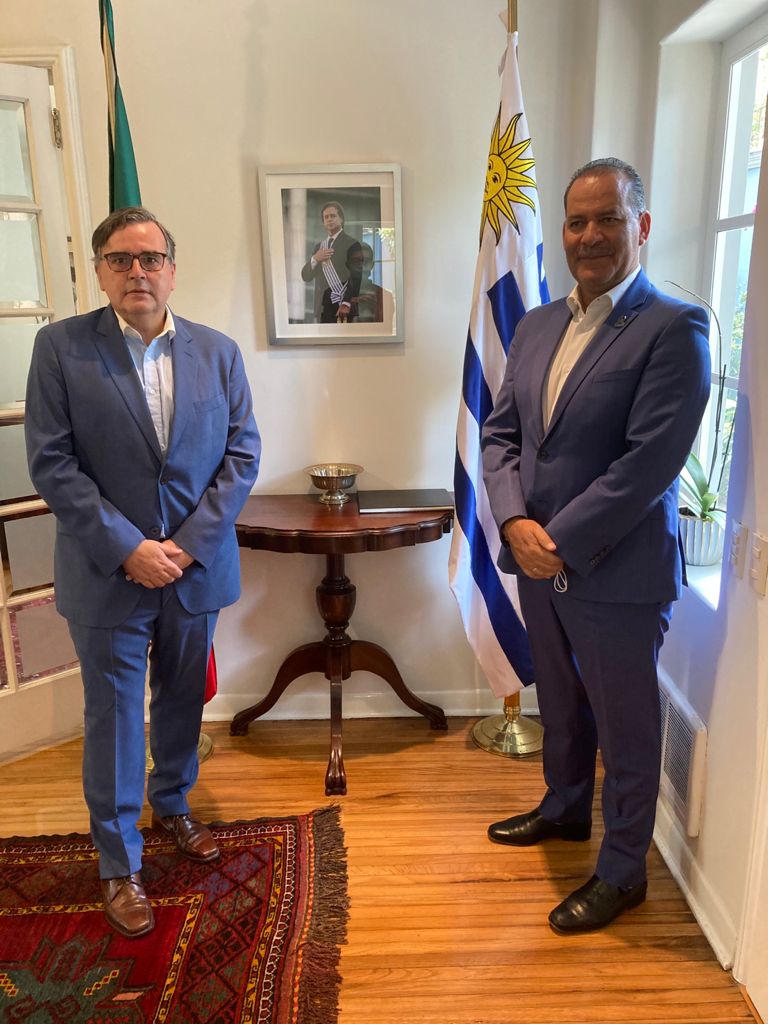 Se reunieron el gobernador de Aguascalientes y el embajador de Uruguay