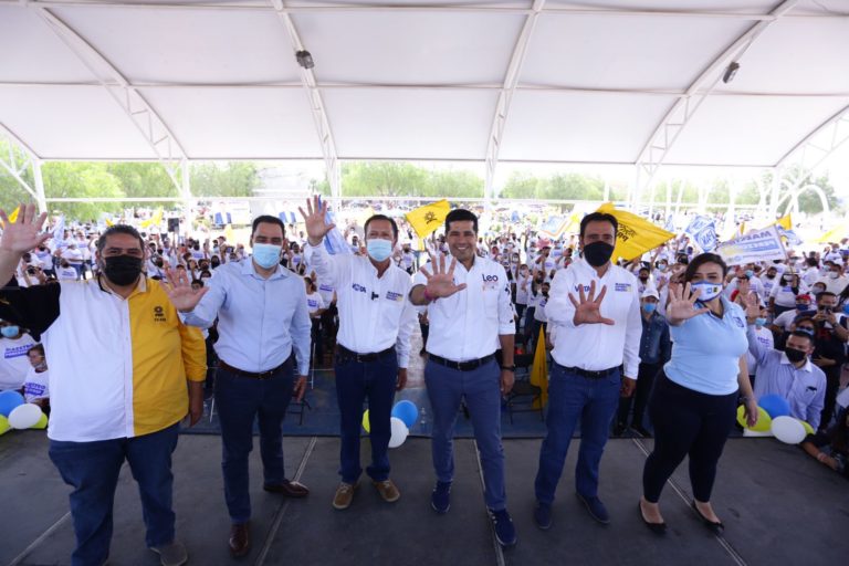 Leonardo Montañez asistió al cierre de campaña del candidato por el Distrito V en Aguascalientes