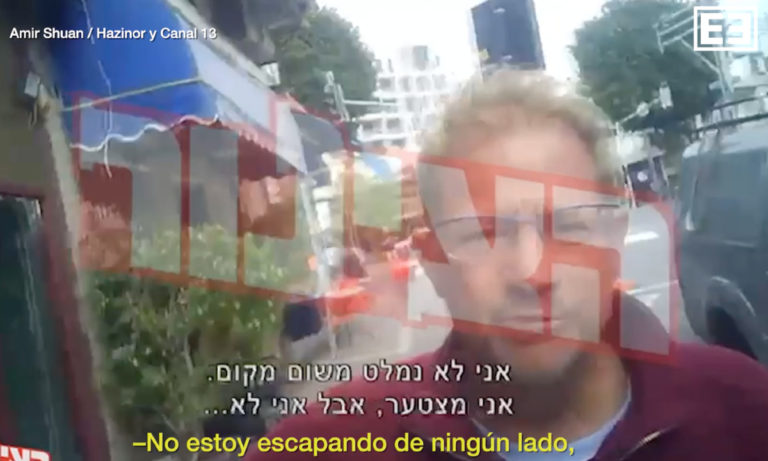 “No estoy escapando”. Captan a Andrés Roemer en Israel en conflicto con la policía