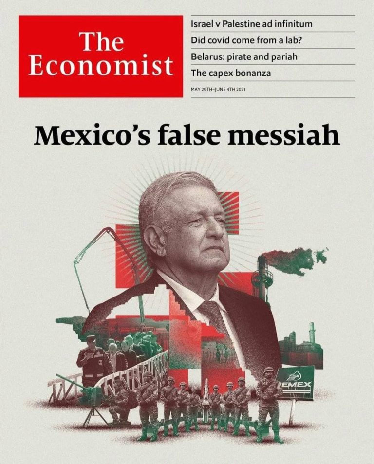 The Economist tilda a AMLO de “falso mesías” y pide a EU vigilar el “autoritarismo rampante en su patio trasero”