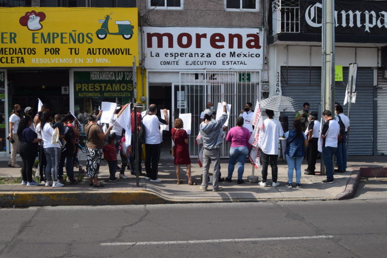 Morenistas de Aguascalientes piden a la sociedad no votar por Arturo Ávila