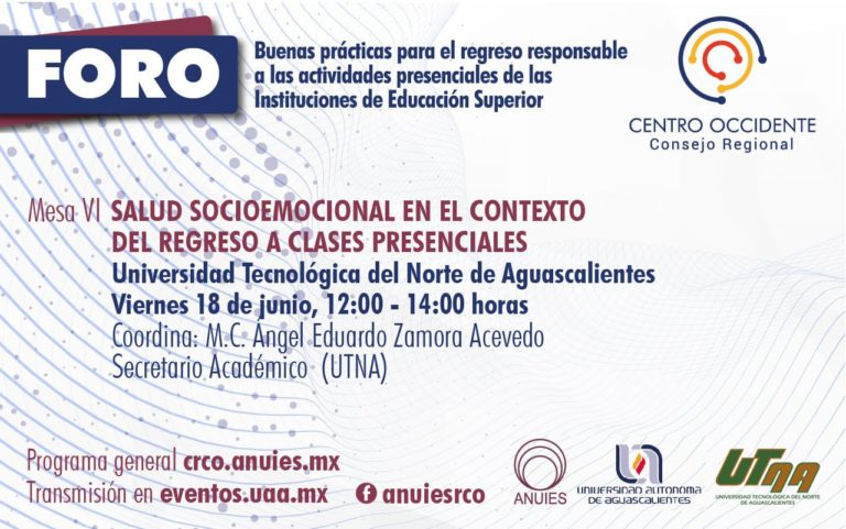 UTNA participa en foro sobre regreso seguro a clases presenciales