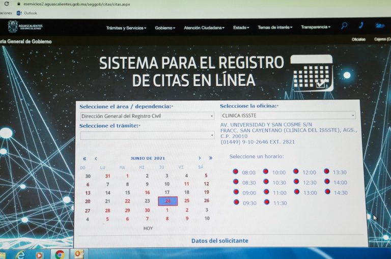 Abre Registro Civil en Aguascalientes sistema de citas