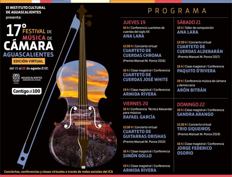 ICA invita a participar en el XVII Festival Internacional de Música de Cámara