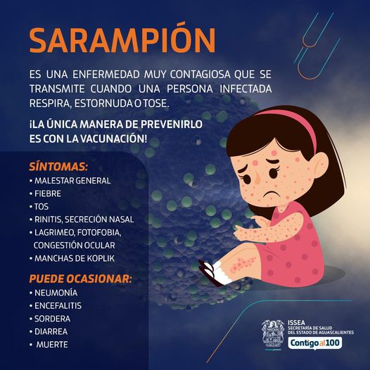 Prevención contra el sarampión en Aguascalientes