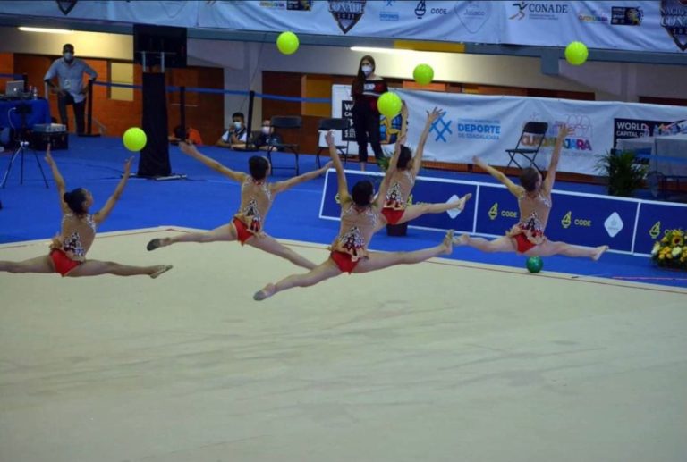 Equipo de gimnasia rítmica de Aguascalientes destacó en los Juegos Nacionales