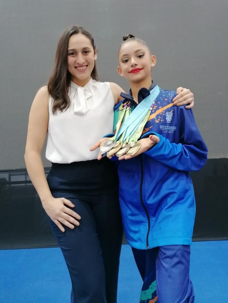 La gimnasta de Aguascalientes, Crista Yakaira Hernández Parada obtuvo cinco medallas en los Juegos Nacionales