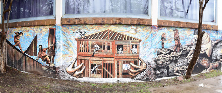 Habitando el destino, te hablamos del mural conmemorativo por el Día Mundial del Refugiado