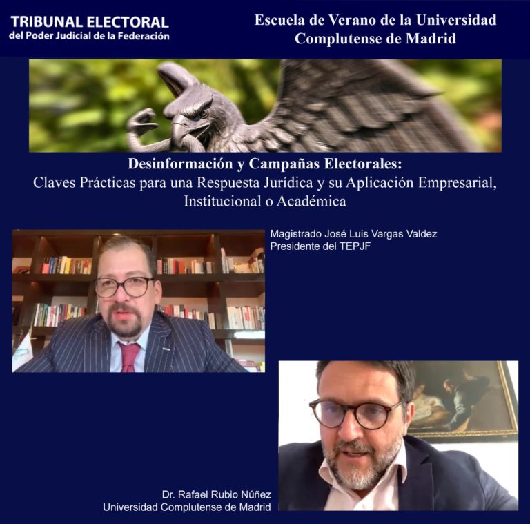 TEPJF participa en curso académico sobre desinformación y campañas electorales