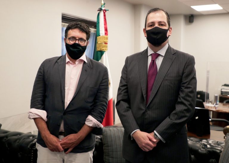 Magistrado presidente del TEPJF se reunió con miembro de la Comisión de Venecia