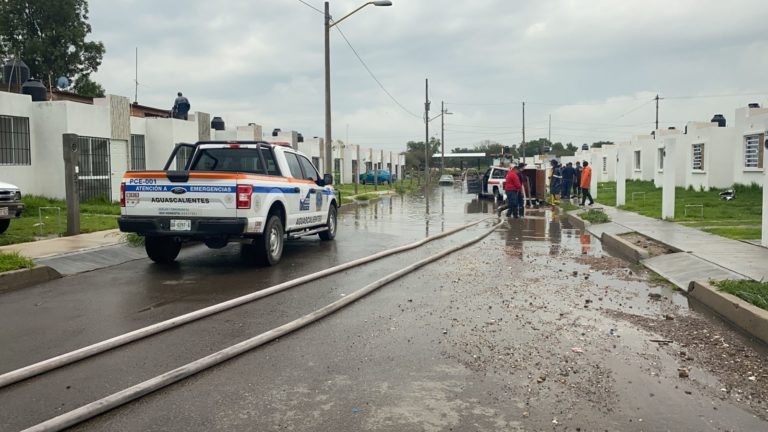 En Aguascalientes Protección Civil estatal atendió a personas afectadas por lluvias en San Francisco de los Romo