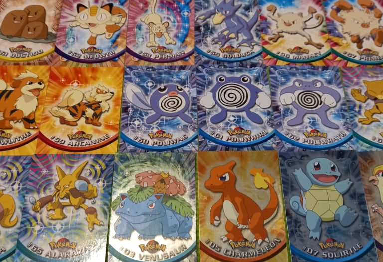 Capturando tarjetas de Pokémon