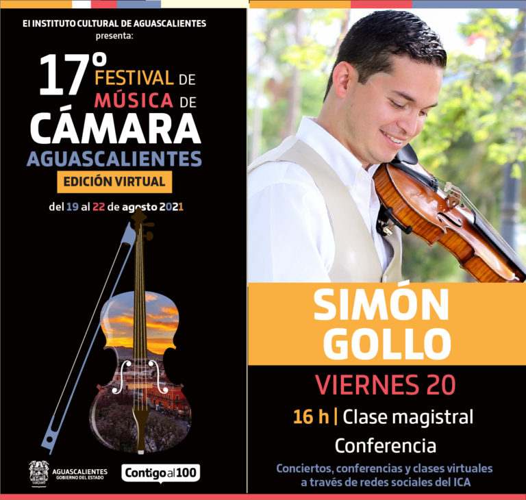 ICA invita a la conferencia y clase magistral de Simón Gollo