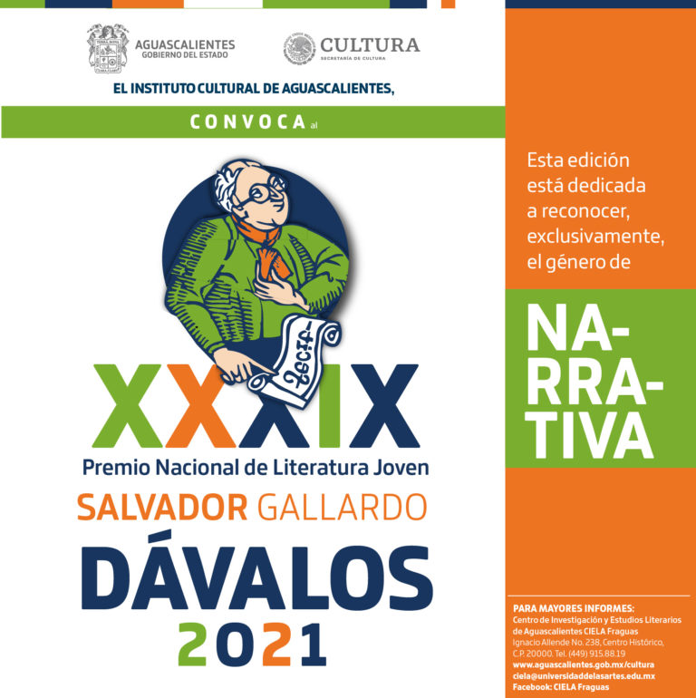 ICA lanza convocatoria para el XXXIX Premio Nacional de Literatura Joven Salvador Gallardo Dávalos