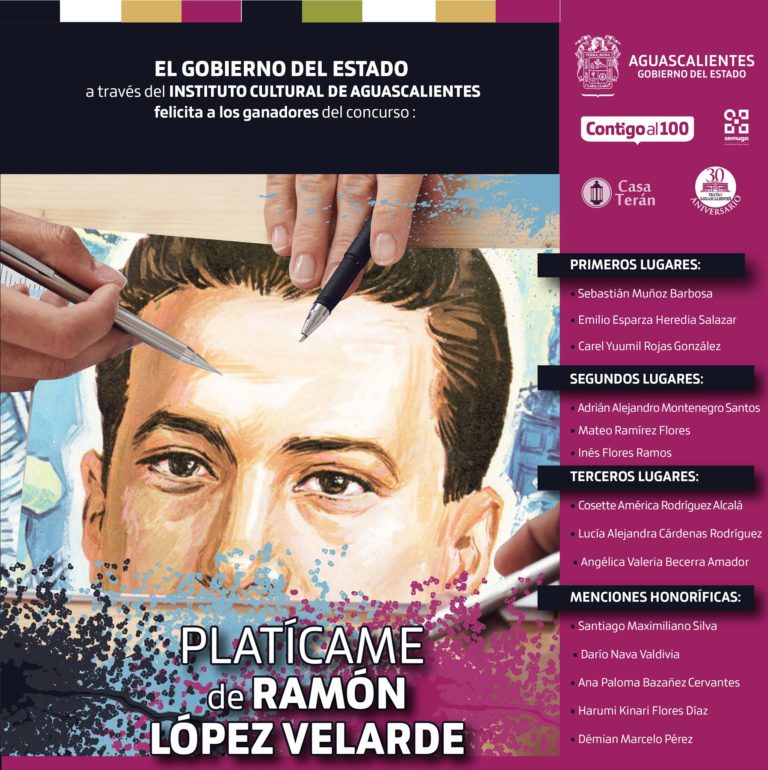 ICA presentará ganadores del concurso de dibujo y pintura “Platícame de Ramón López Velarde”