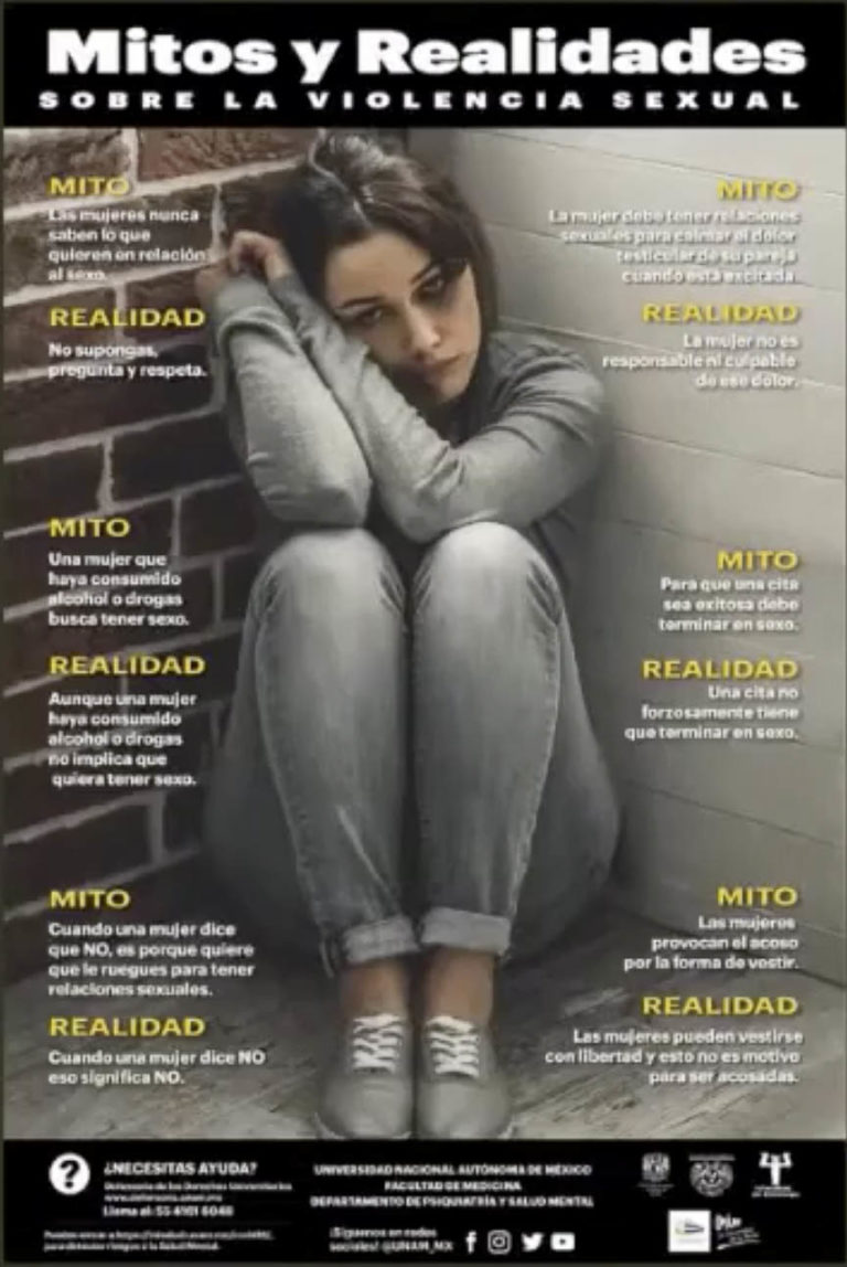 Apoyan campaña contra la violencia sexual con carteles 