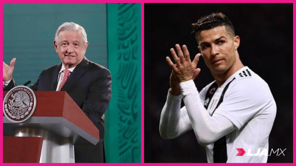 AMLO pide seguir ejemplo de CR7para combatir la obesidad