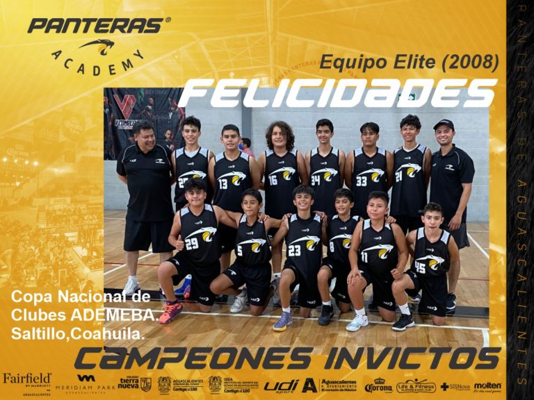 Panteras Campeón invicto de la Copa Nacional de Clubes Ademeba